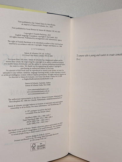 My Friends by Fredrik Backman (Signed First Edition) - Fialta Books