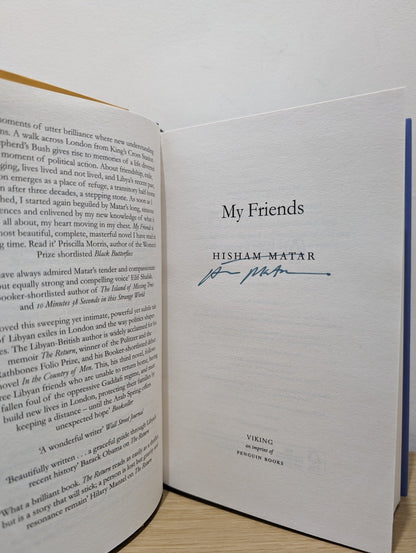 My Friends by Hisham Matar (Signed First Edition) - Fialta Books