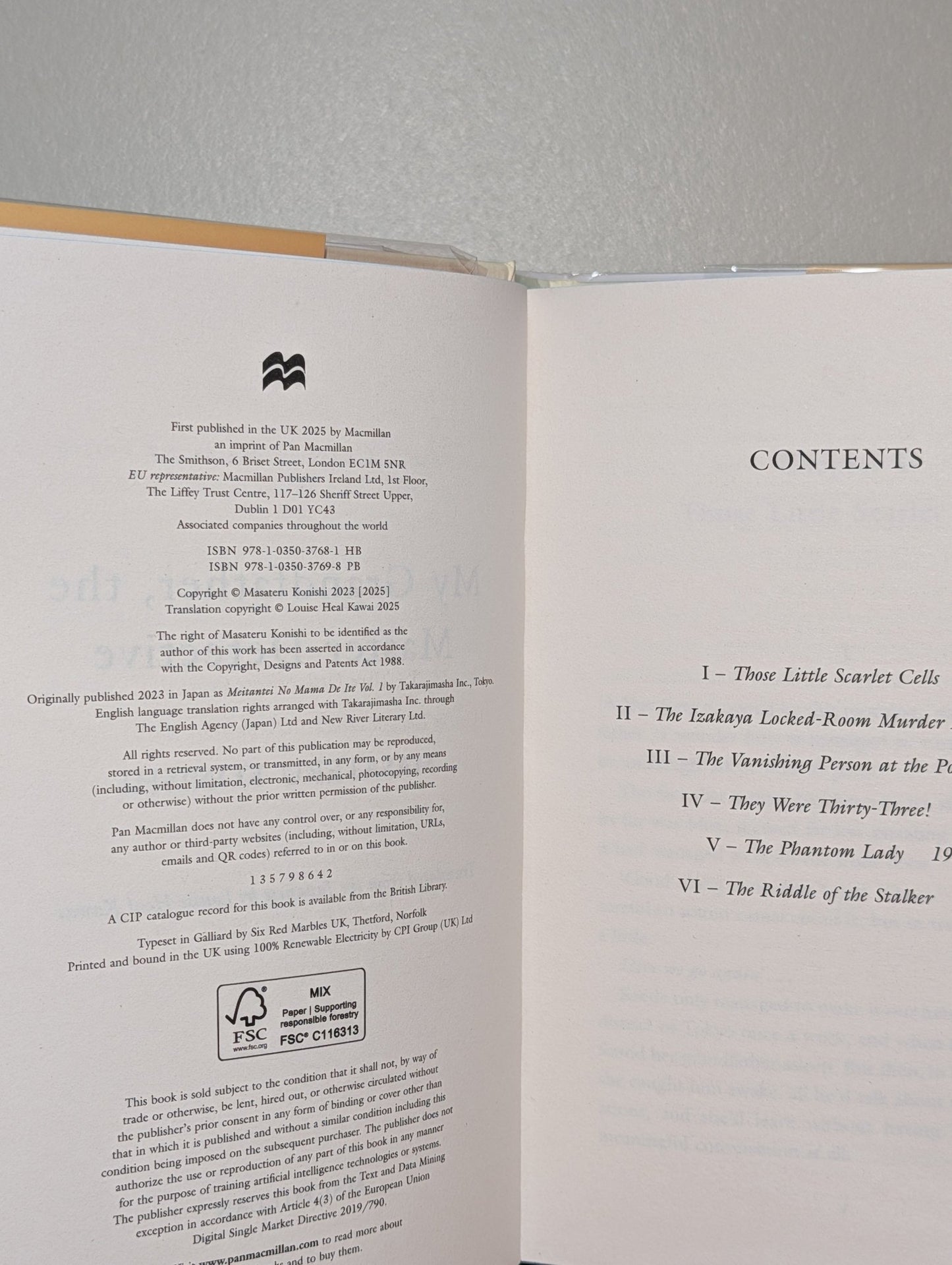 My Grandfather, the Master Detective by Masateru Konishi (Signed First Edition with sprayed edges) - Fialta Books