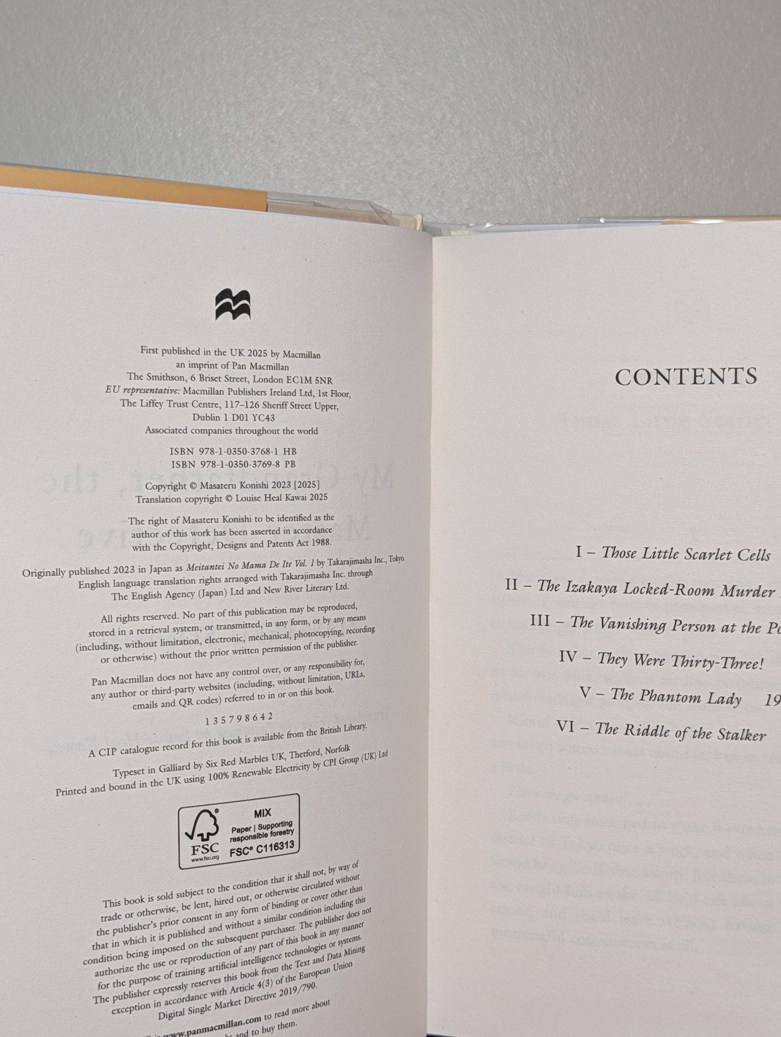 My Grandfather, the Master Detective by Masateru Konishi (Signed First Edition with sprayed edges) - Fialta Books