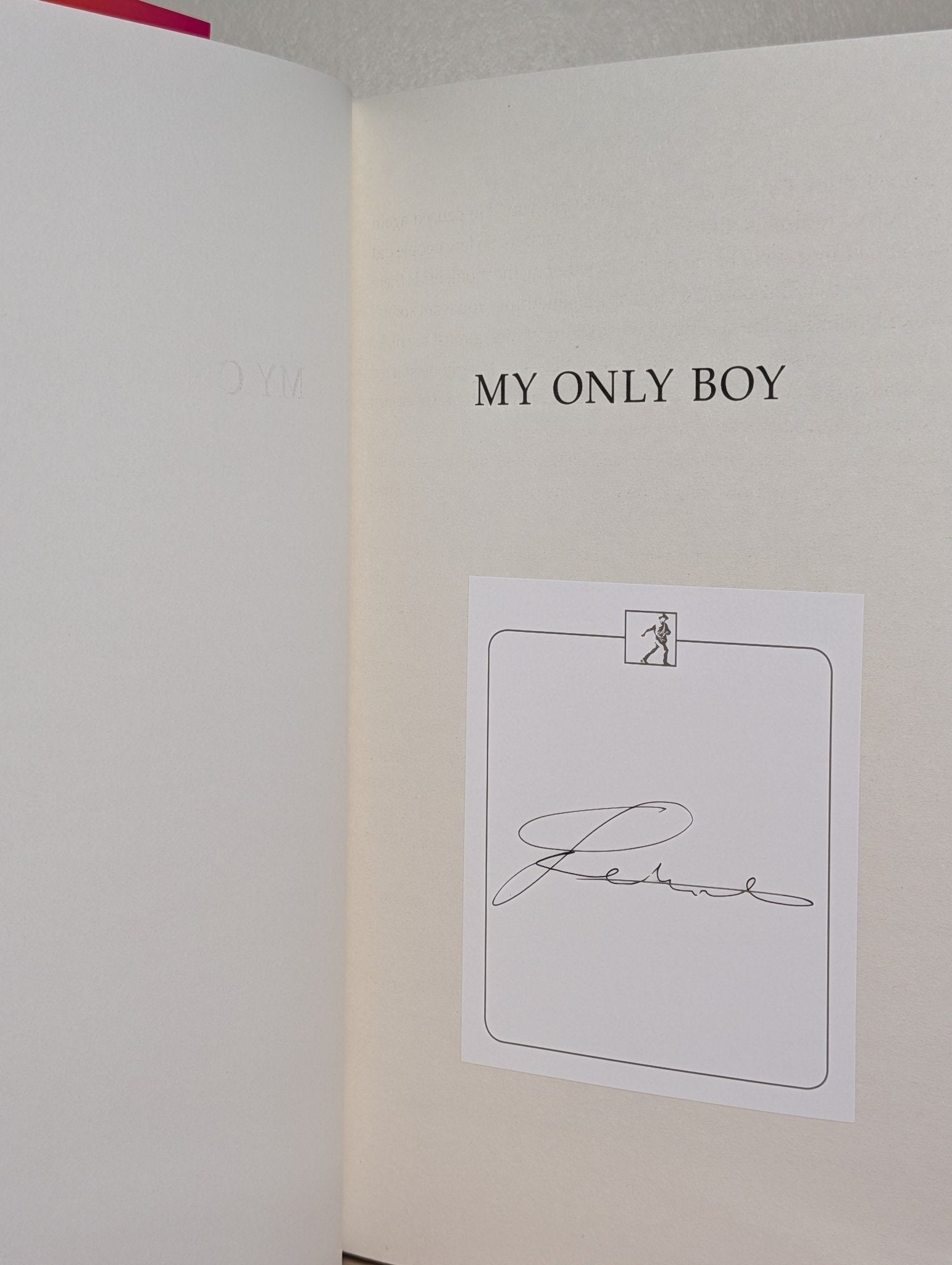 My Only Boy by Rosa Rankin-Gee (Signed First Edition) - Fialta Books