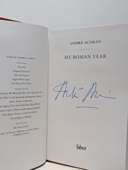 My Roman Year by Andre Aciman (Signed First Edition) - Fialta Books