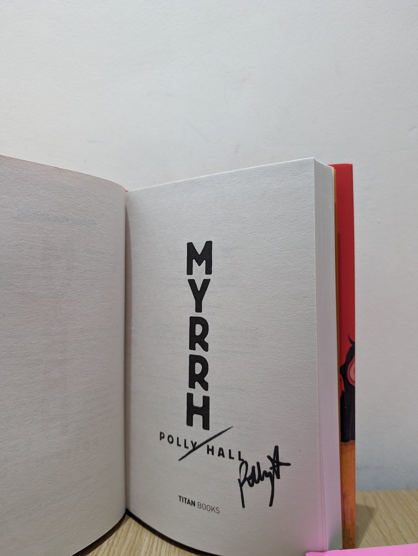 Myrrh by Polly Hall (Signed First Edition) - Fialta Books