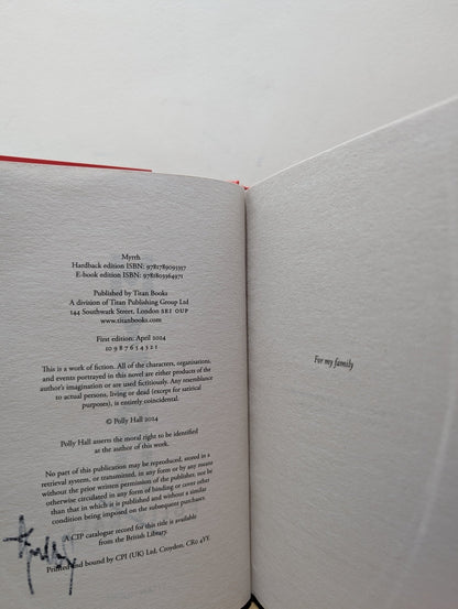 Myrrh by Polly Hall (Signed First Edition) - Fialta Books