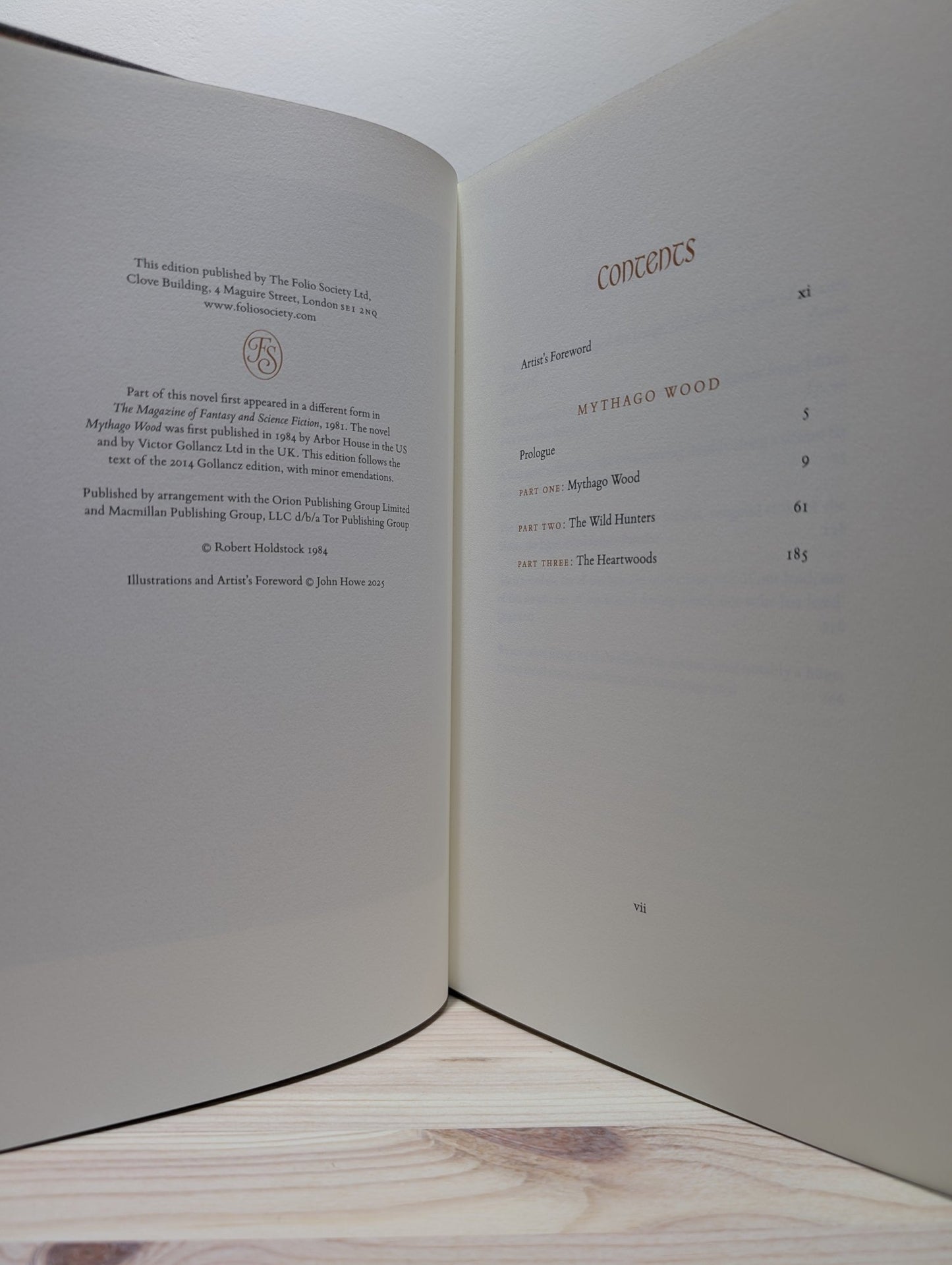 Mythago Wood by Robert Holdstock (Folio Limited Edition) - Fialta Books