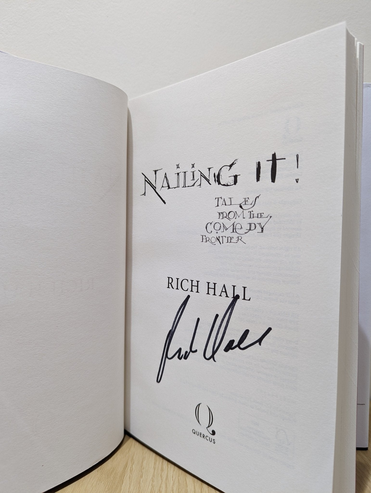Nailing It by Rich Hall (Signed First Edition) - Fialta Books