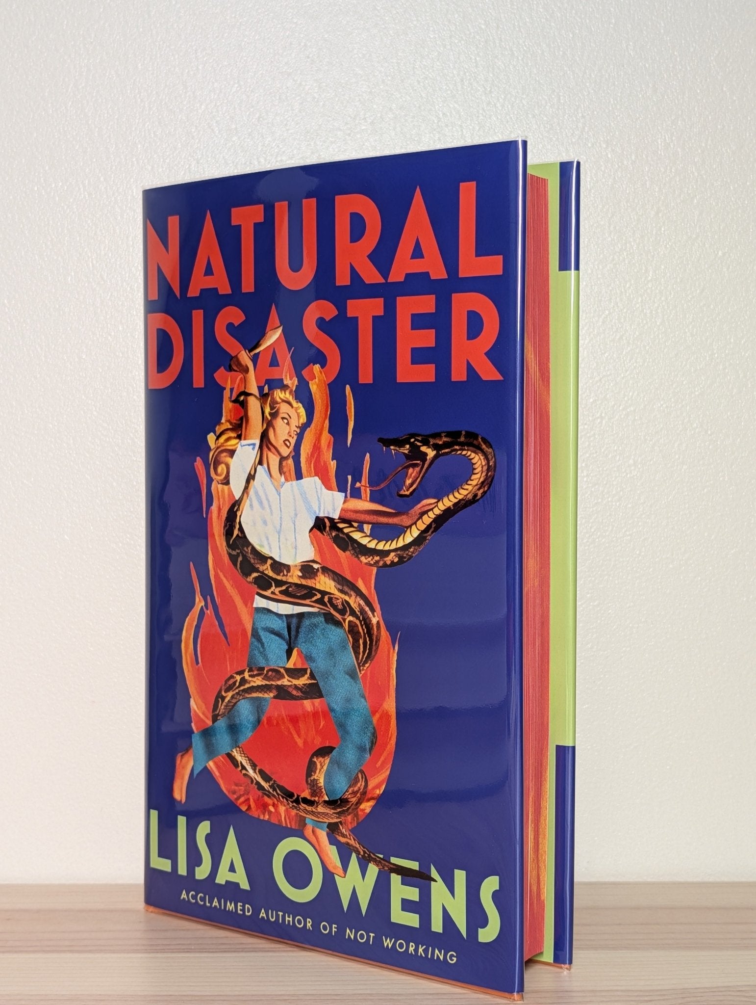Natural Disaster by Lisa Owens (Signed First Edition with sprayed edges) - Fialta Books