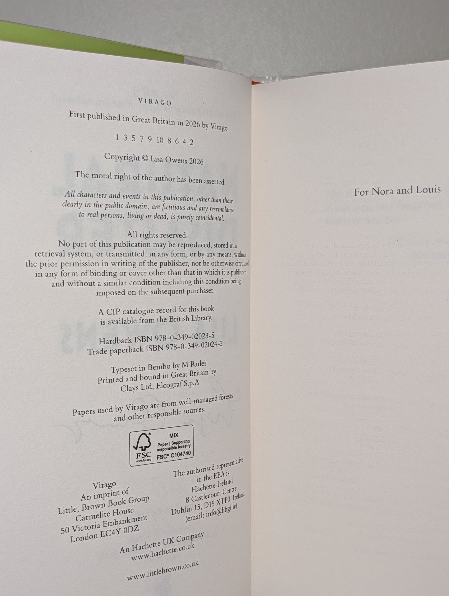Natural Disaster by Lisa Owens (Signed First Edition with sprayed edges) - Fialta Books