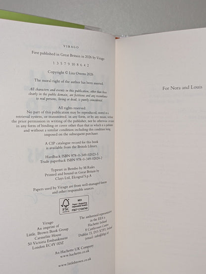 Natural Disaster by Lisa Owens (Signed First Edition with sprayed edges) - Fialta Books