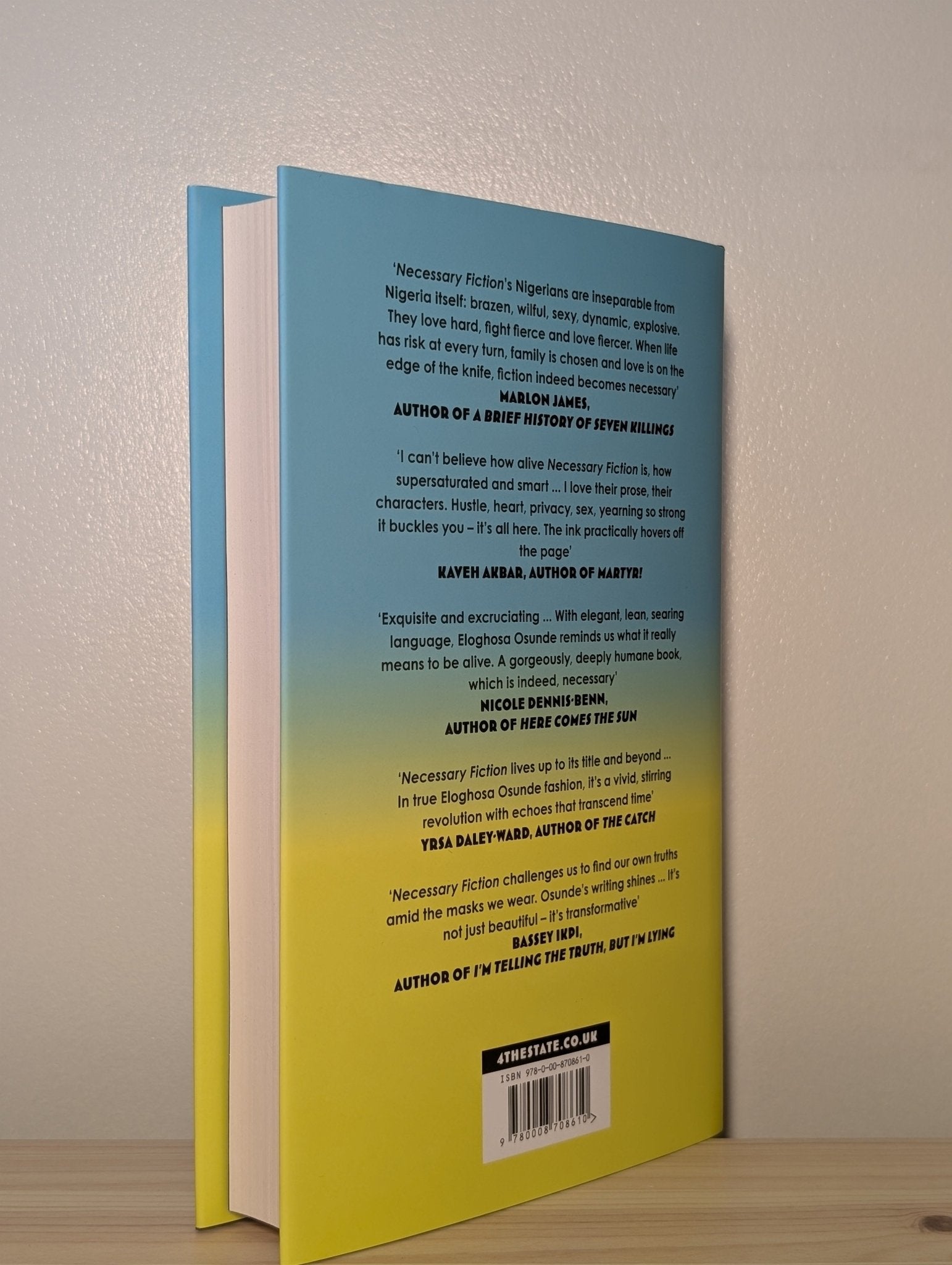Necessary Fiction by Eloghosa Osunde (Signed First Edition) - Fialta Books