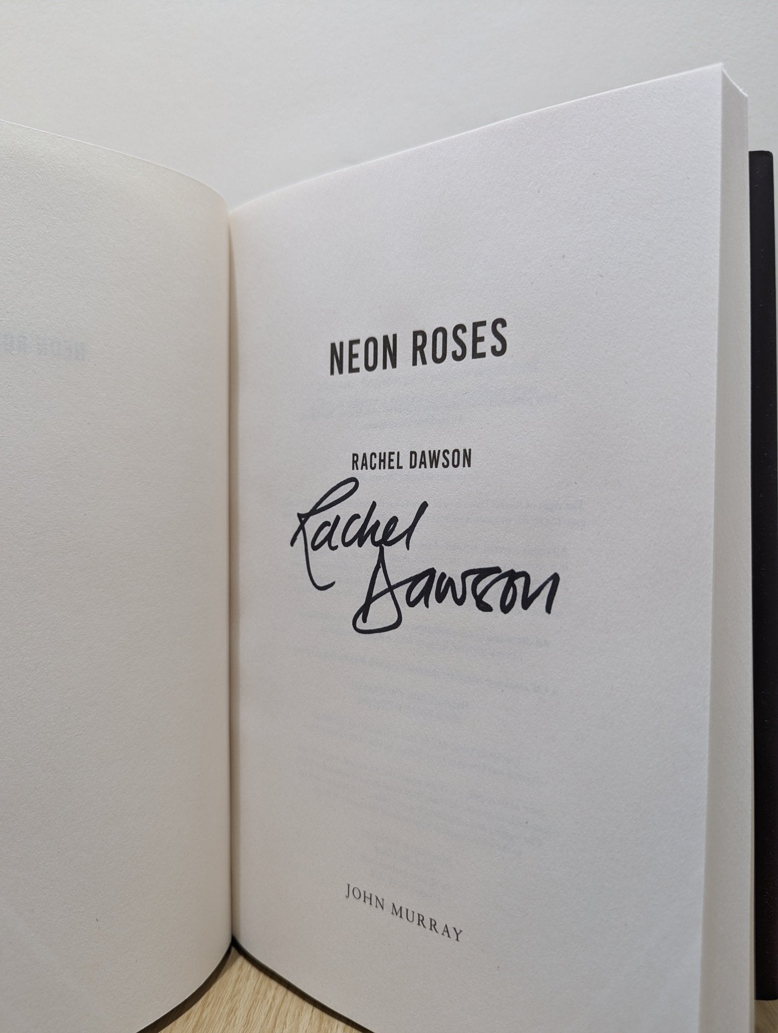 Neon Roses by Rachel Dawson (Signed First Edition) - Fialta Books