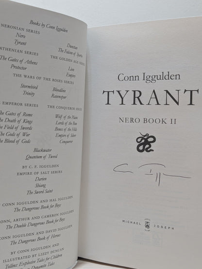 Nero; Tyrant by Conn Iggulden (Signed First Edition Set) - Fialta Books