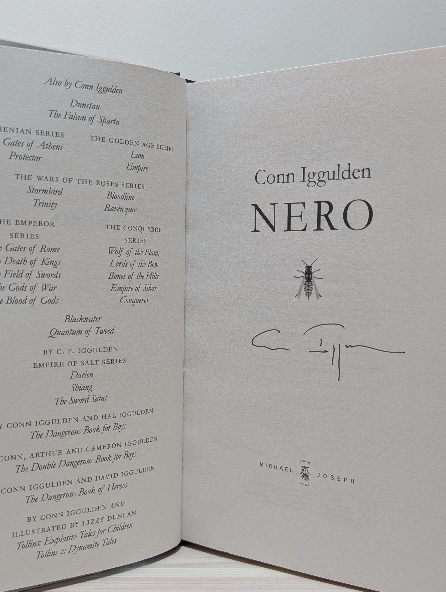 Nero; Tyrant by Conn Iggulden (Signed First Edition Set) - Fialta Books