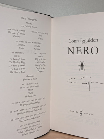 Nero; Tyrant; Inferno by Conn Iggulden (Signed First Edition Set) - Fialta Books