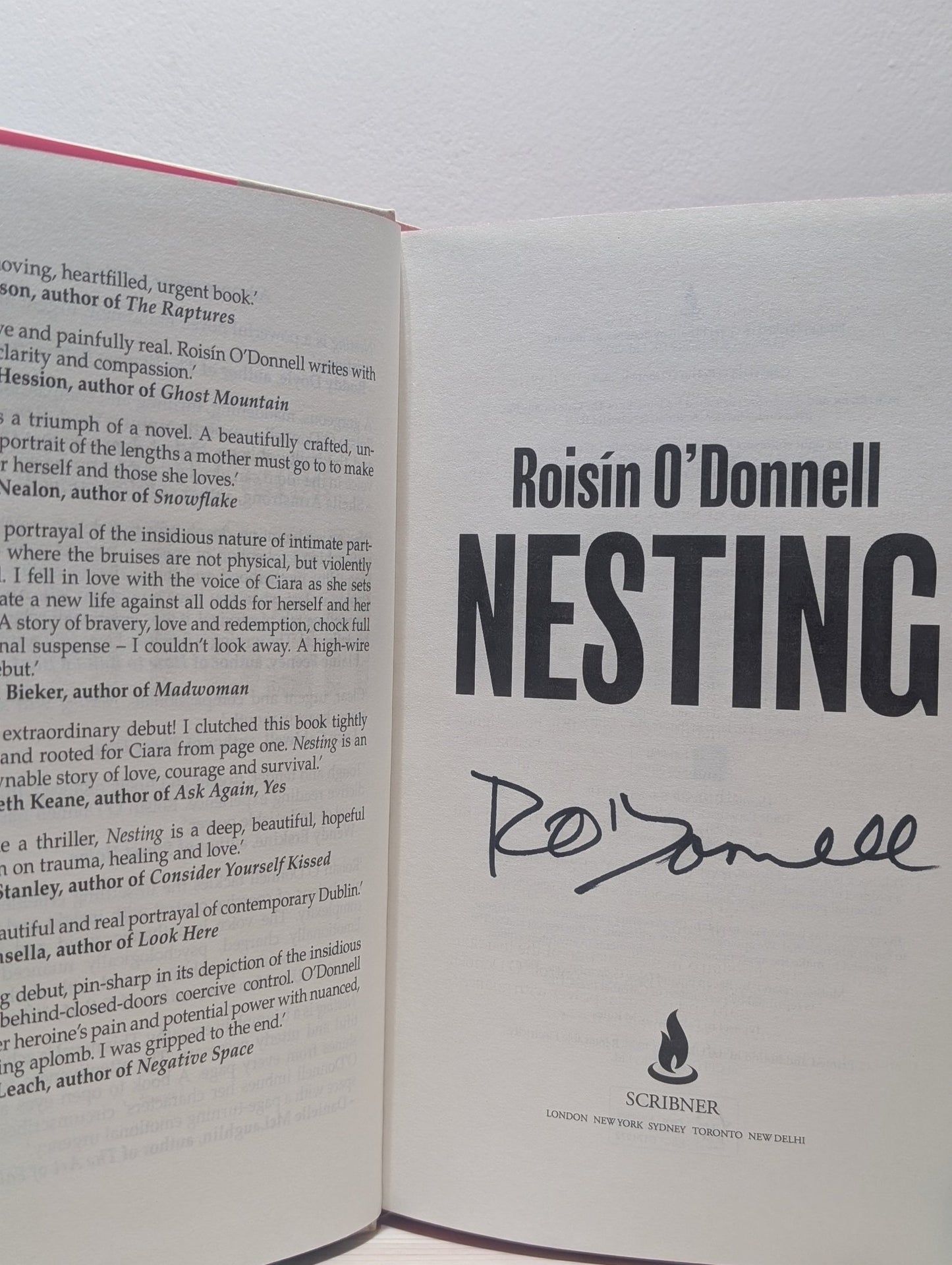 Nesting by Roisin O'Donnell (Signed First Edition with sprayed edges) - Fialta Books