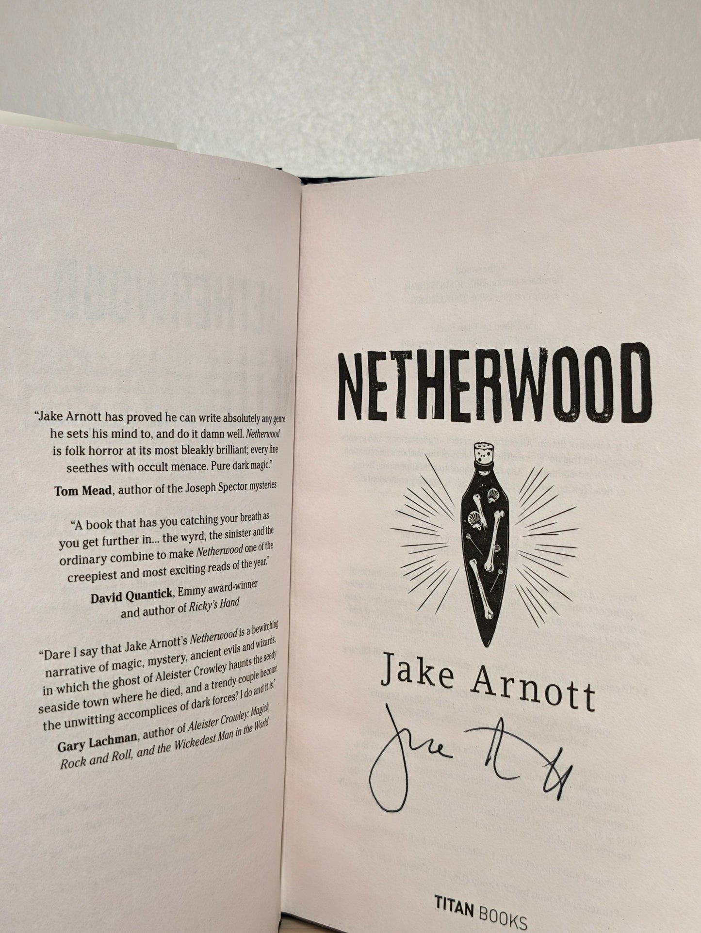 Netherwood by Jake Arnott (Signed First Edition) - Fialta Books