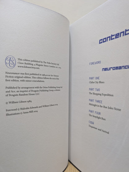Neuromancer by William Gibson (Folio Limited Signed Edition) - Fialta Books