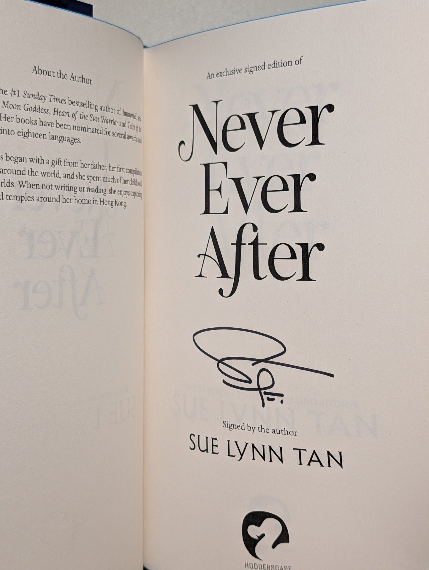 Never Ever After by Sue Lynn Tan (Signed First Edition with sprayed edges) - Fialta Books