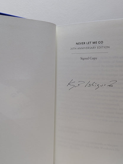 Never Let Me Go: Signed Twentieth Anniversary Edition by Kazuo Ishiguro - Fialta Books