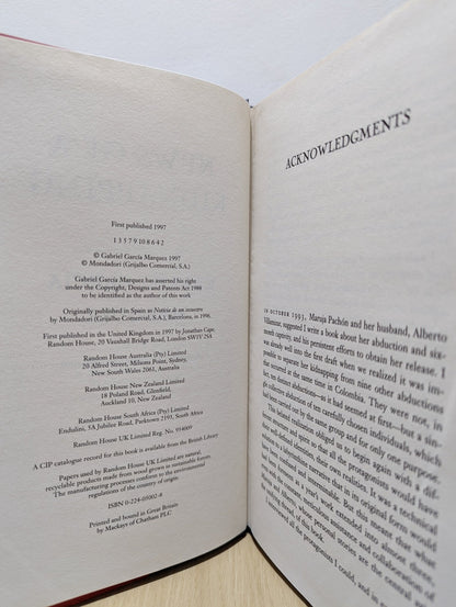 News of a Kidnapping by Gabriel Garcia Marquez (First Edition) - Fialta Books