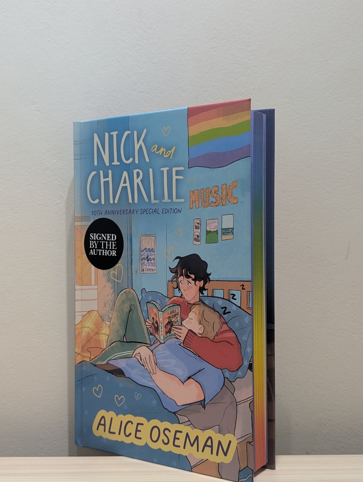 Nick and Charlie: A Heartstopper novella by Alice Oseman (Signed Hardback Edition with sprayed edges) - Fialta Books