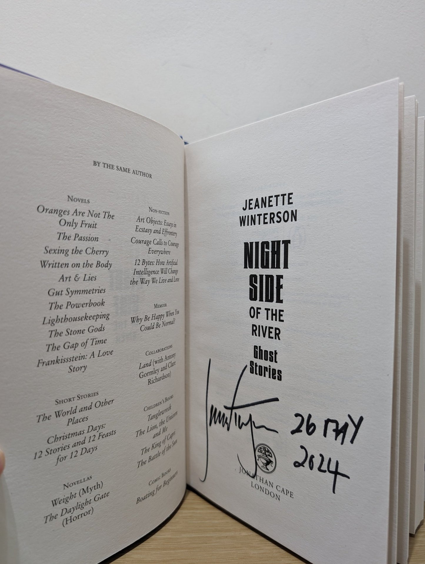 Night Side Of The River by Jeanette Winterson (Signed Dated First Edition) - Fialta Books