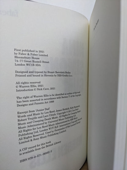 Nina Simone's Gum by Warren Ellis (Signed First Edition) - Fialta Books