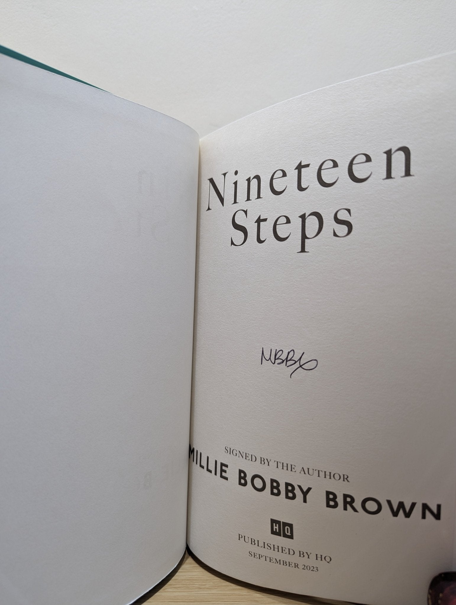 Nineteen Steps by Millie Bobby Brown (Signed First Edition) - Fialta Books