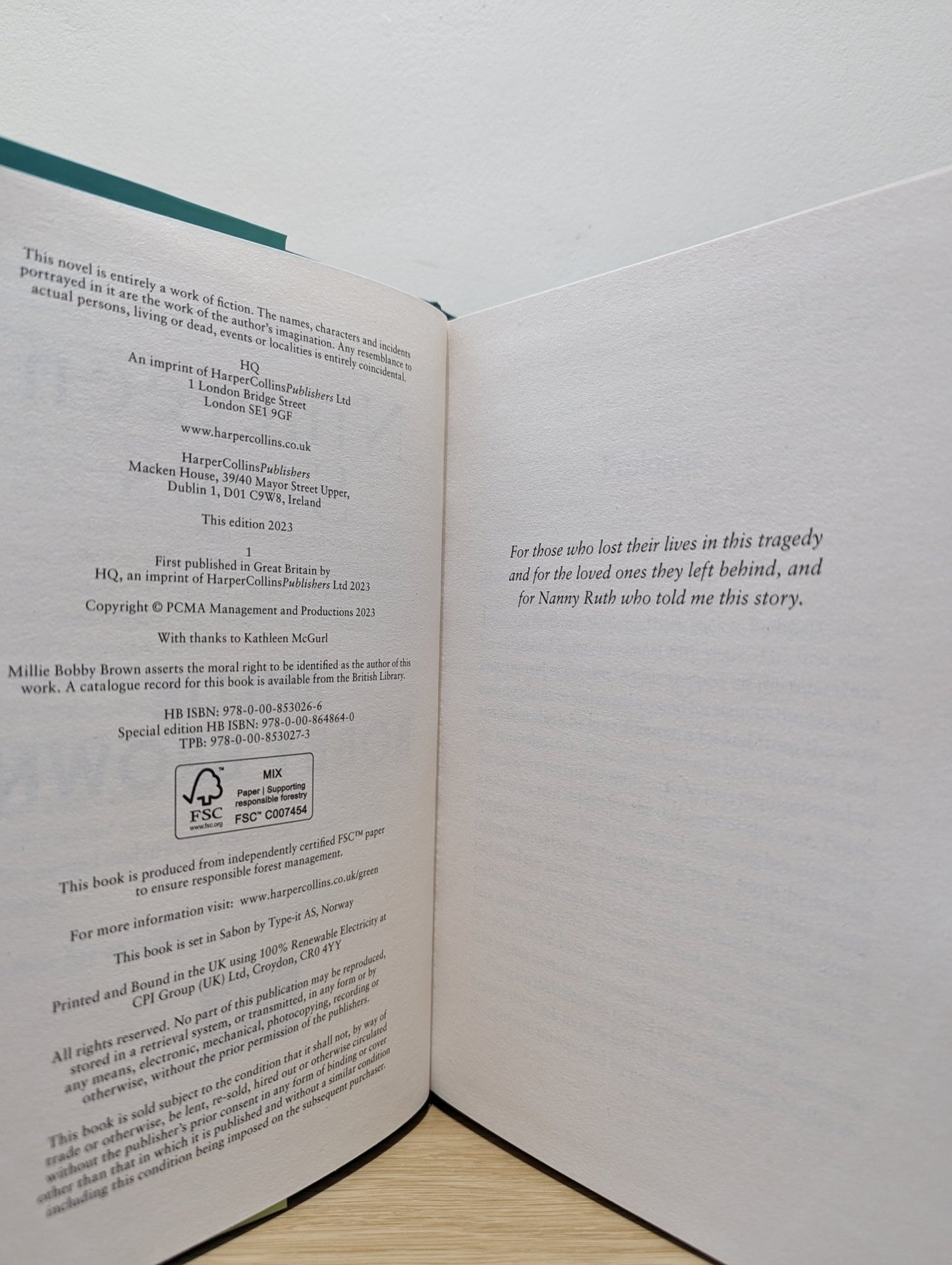 Nineteen Steps by Millie Bobby Brown (Signed to Dust Jacket) - Fialta Books