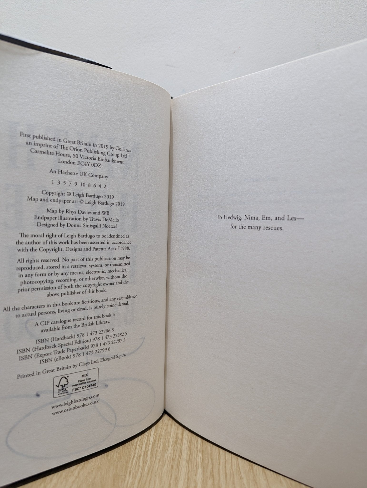 Ninth House by Leigh Bardugo (Signed UK First Edition) - Fialta Books