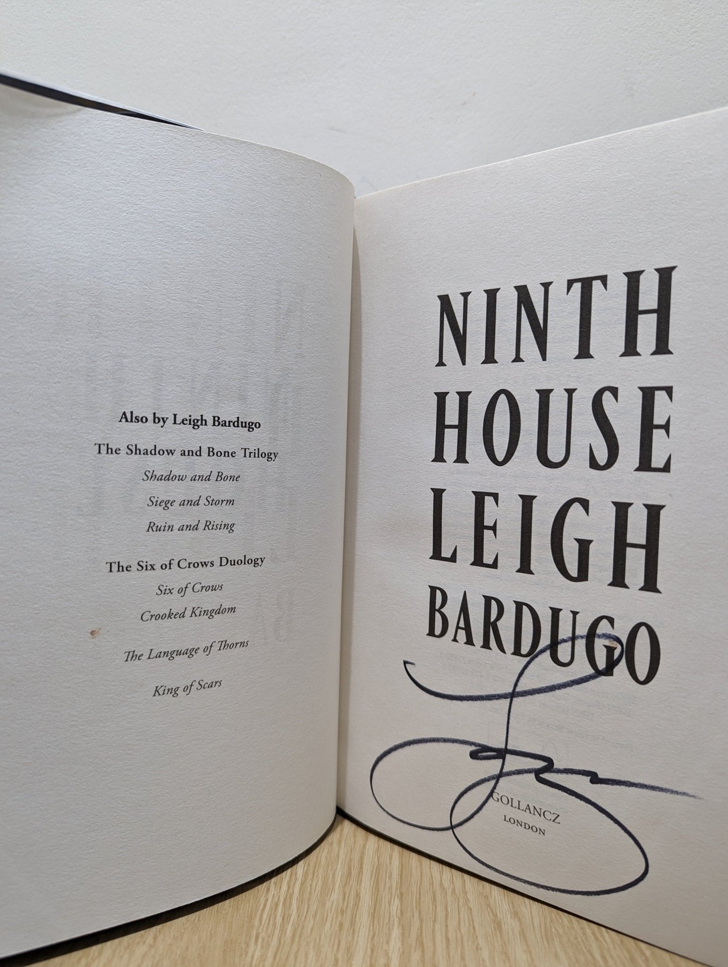 Ninth House by Leigh Bardugo (Signed UK First Edition) - Fialta Books