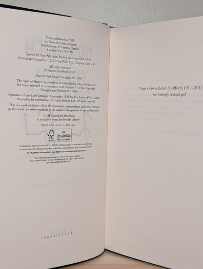 Nonesuch by Francis Spufford (Signed Dated Indie Edition) - Fialta Books