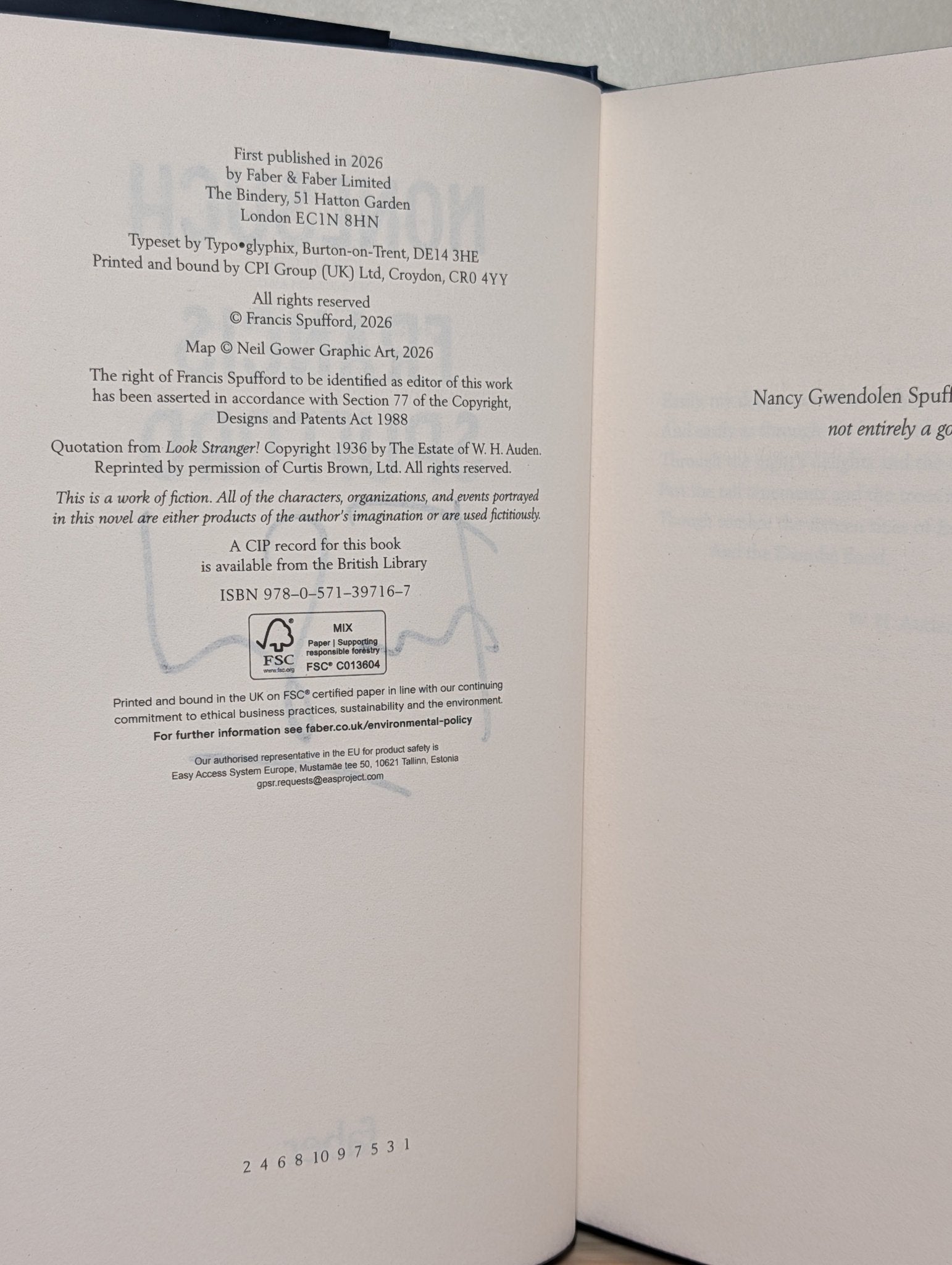 Nonesuch by Francis Spufford (Signed First Edition with sprayed edges) - Fialta Books