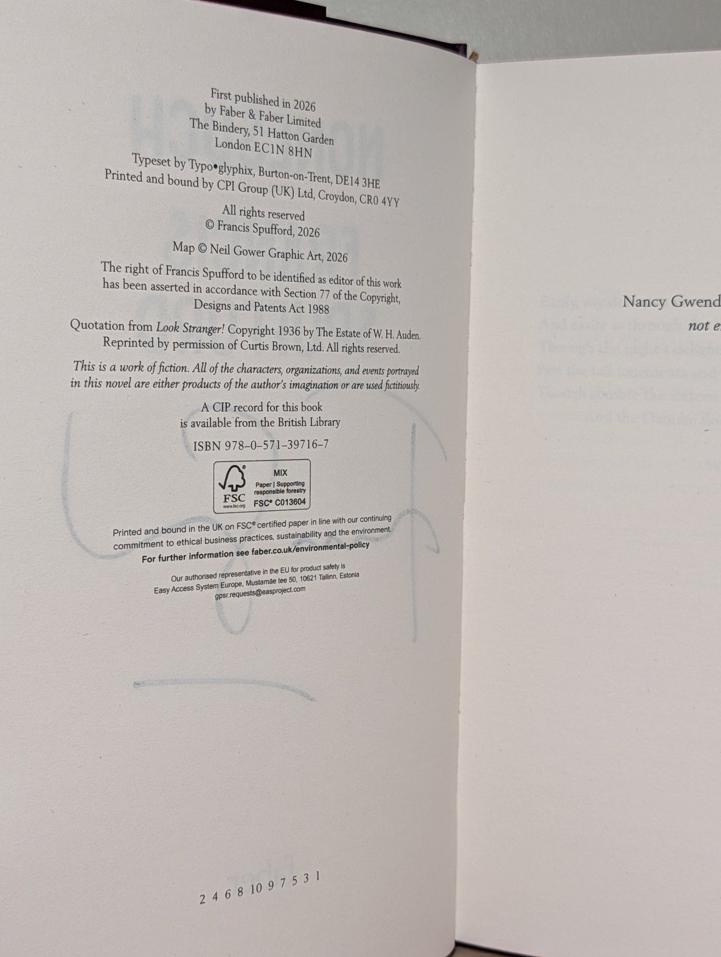 Nonesuch by Francis Spufford (Signed with sprayed edges) - Fialta Books