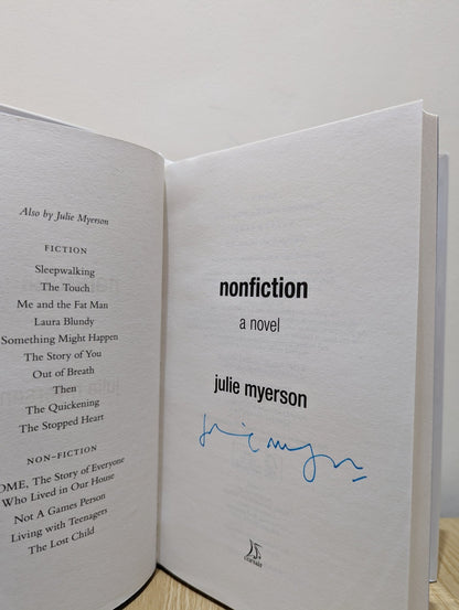 Nonfiction: A novel by Julie Myerson (Signed First Edition) - Fialta Books