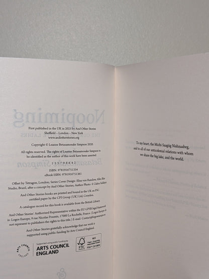 Noopiming: The Cure for White Ladies by Leanne Betasamosake Simpson (First Edition) - Fialta Books
