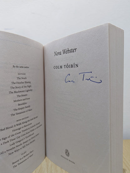 Nora Webster by Colm Tóibín (Signed) - Fialta Books