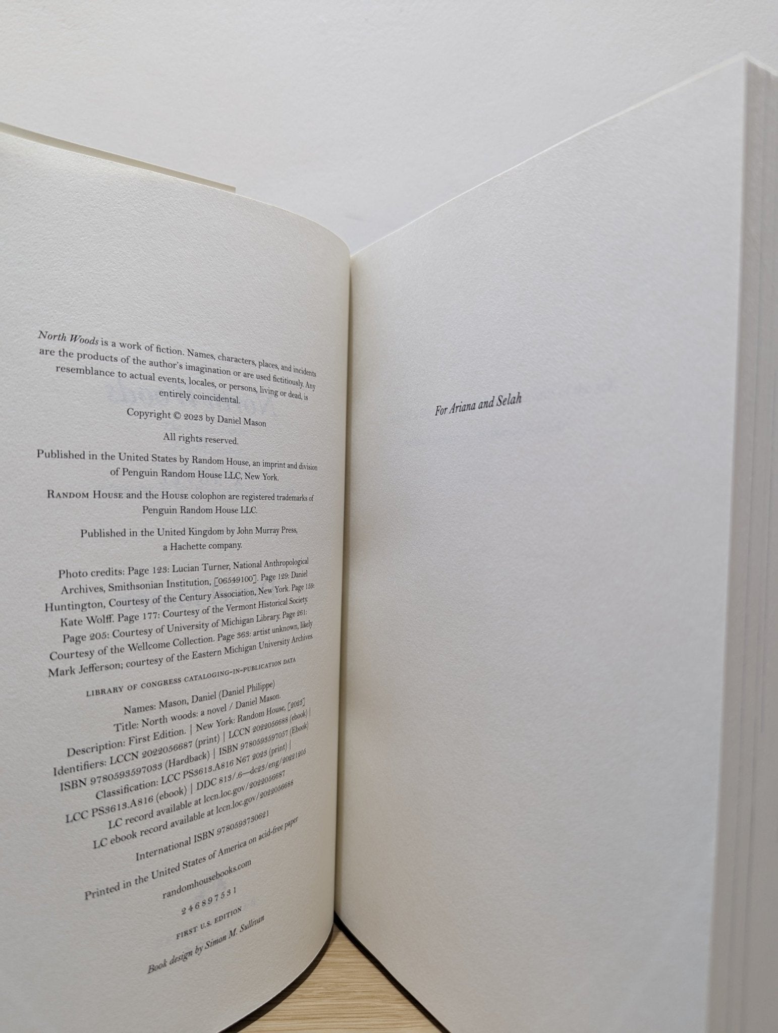 North Woods: A Novel by Daniel Mason (Signed First Edition) - Fialta Books