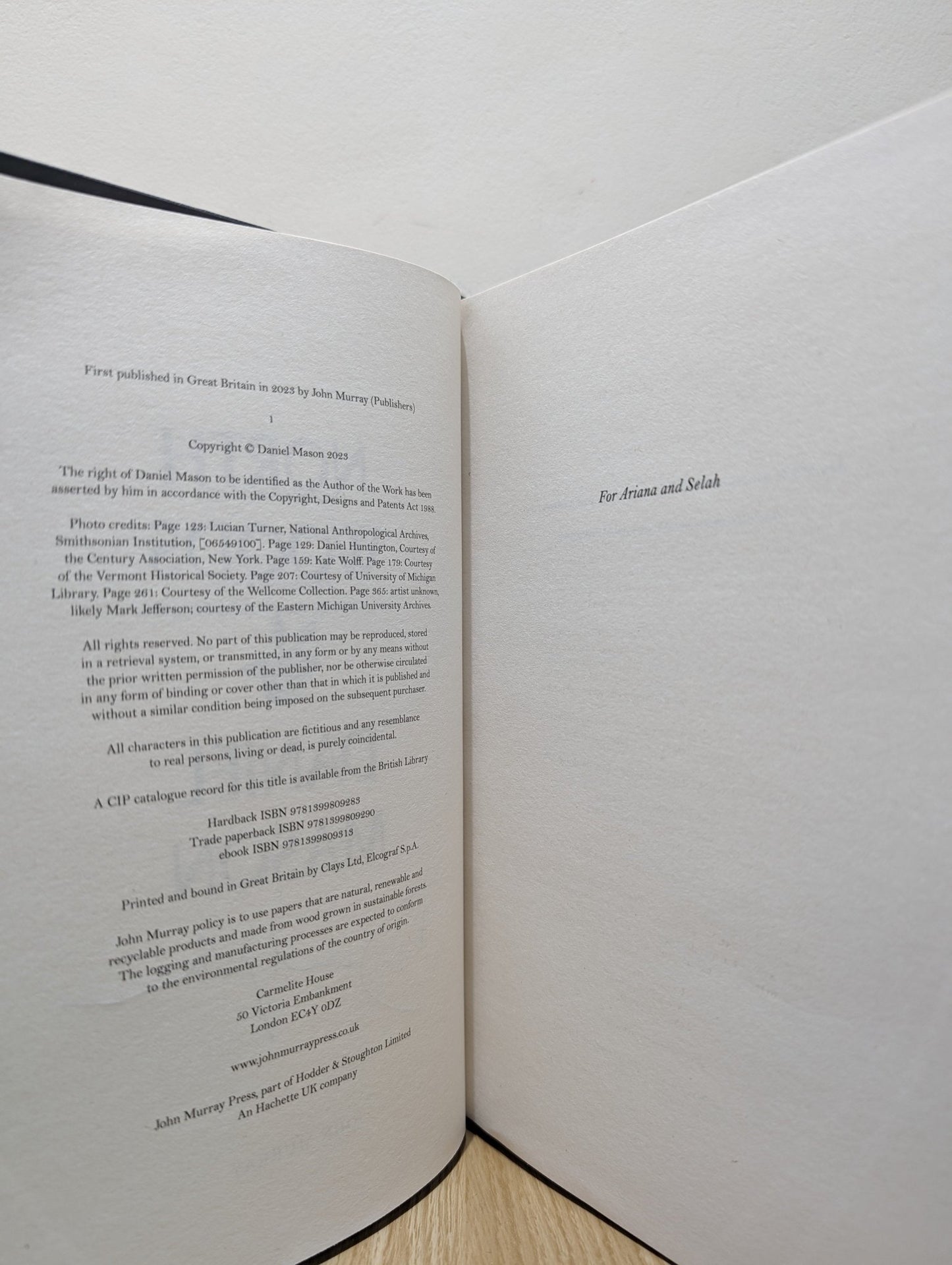 North Woods by Daniel Mason (Signed) - Fialta Books