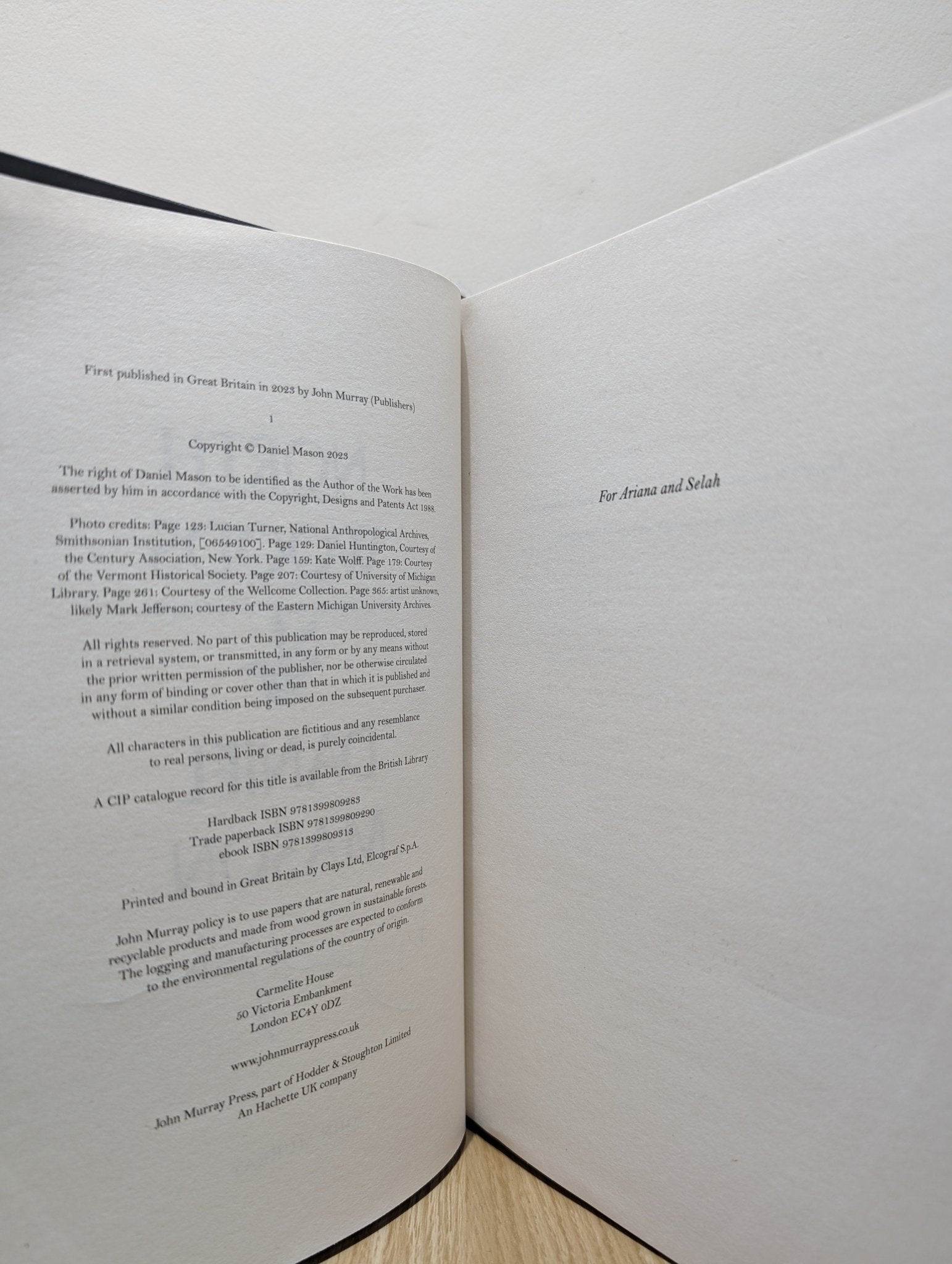 North Woods by Daniel Mason (Signed) - Fialta Books