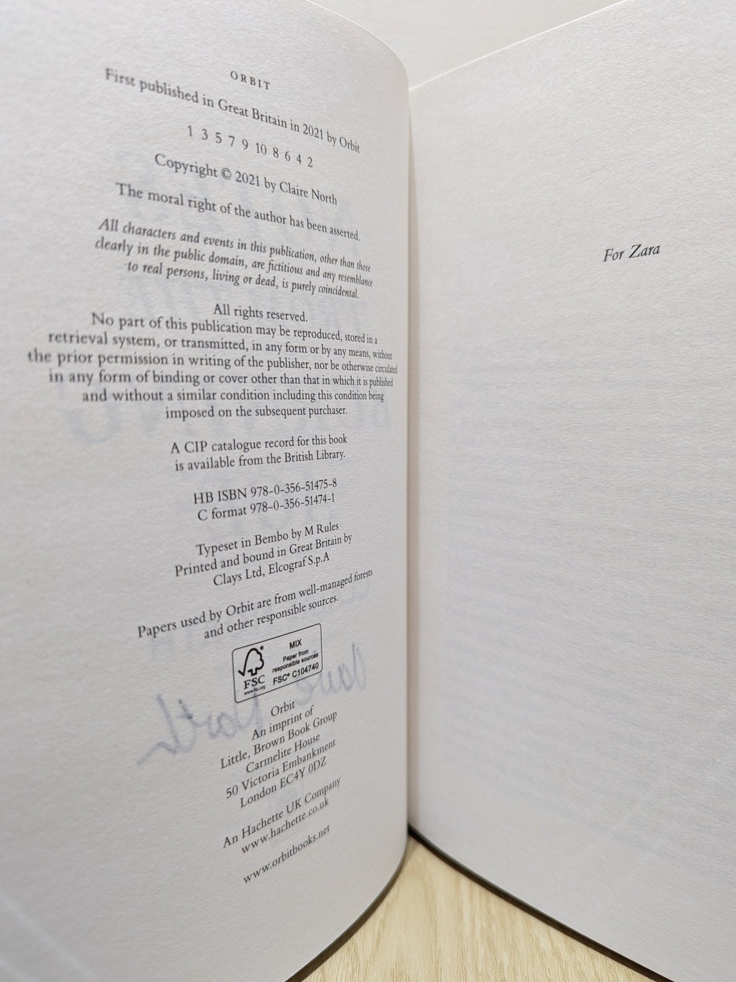 Notes from the Burning Age by Claire North (Signed First Edition) - Fialta Books