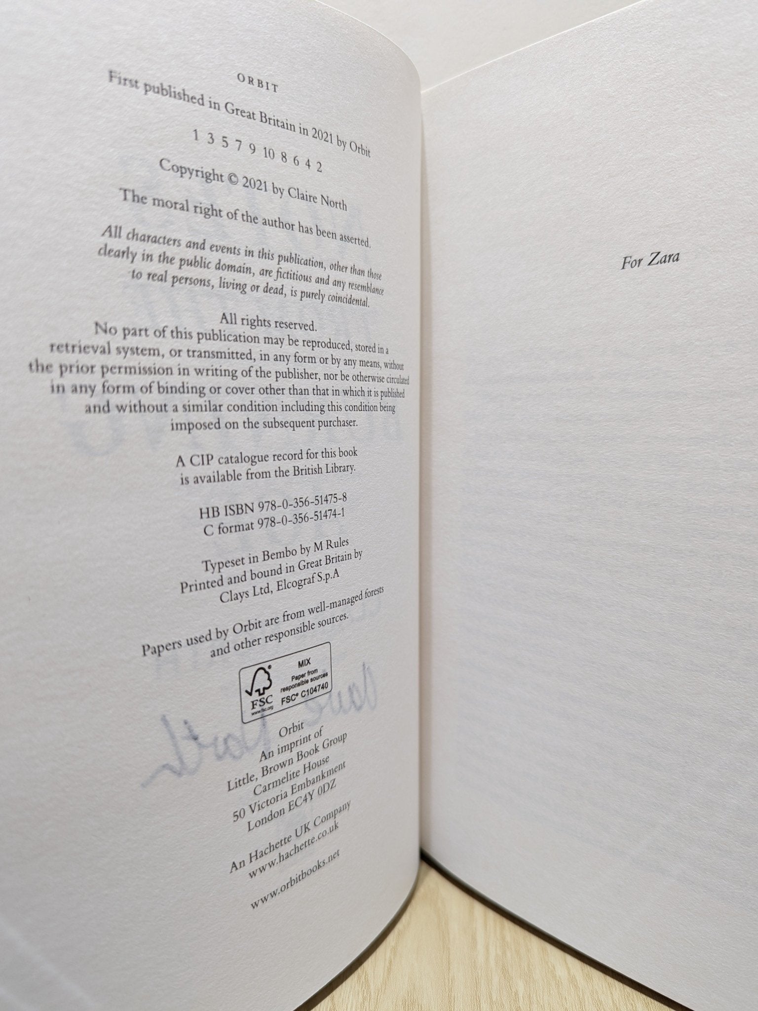 Notes from the Burning Age by Claire North (Signed First Edition) - Fialta Books