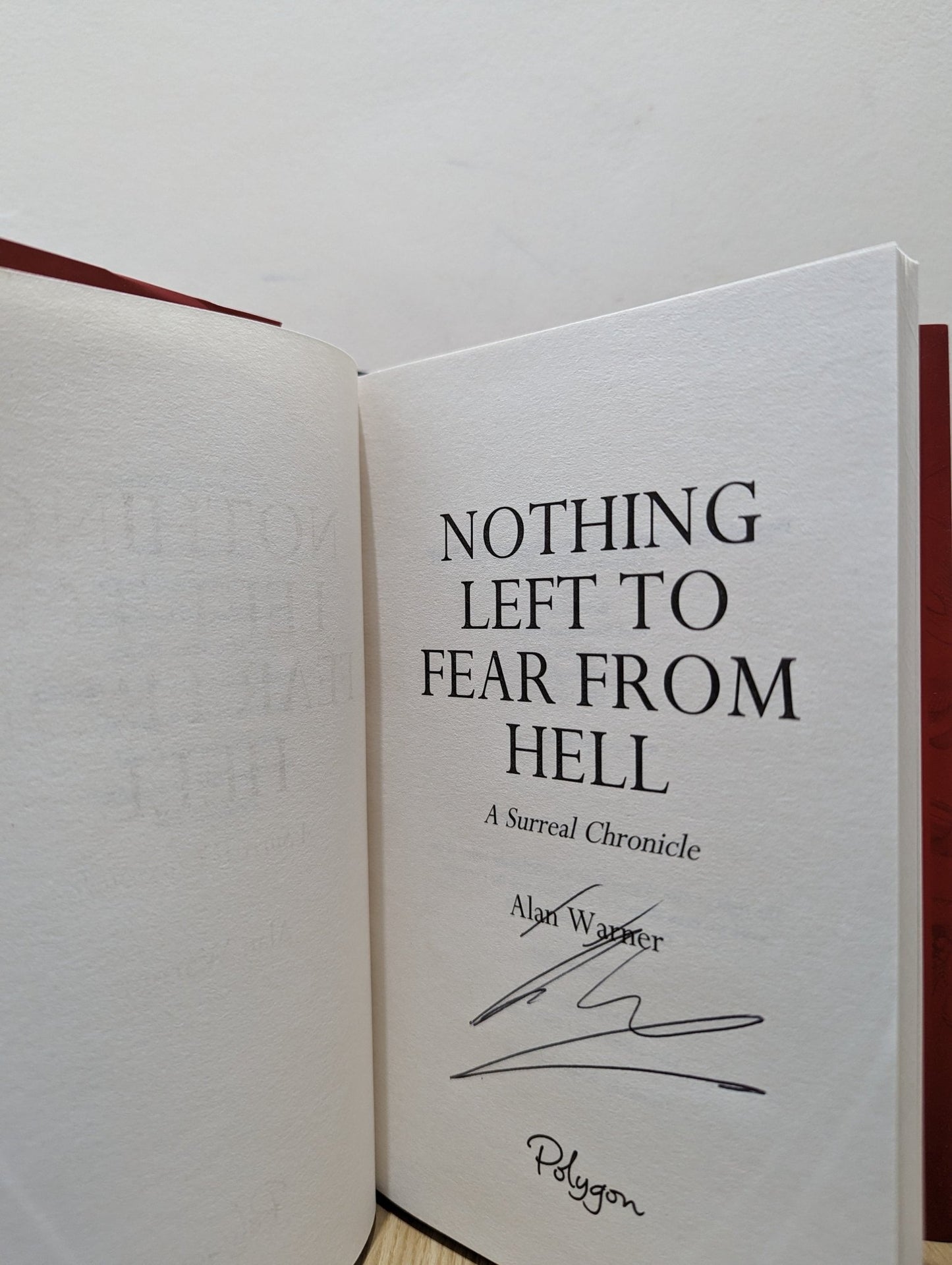 Nothing Left to Fear from Hell: Darkland Tales by Alan Warner (Signed First Edition) - Fialta Books