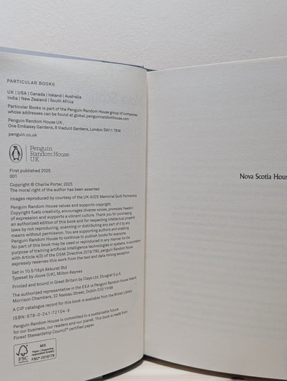 Nova Scotia House: A Novel by Charlie Porter (Signed First Edition) - Fialta Books