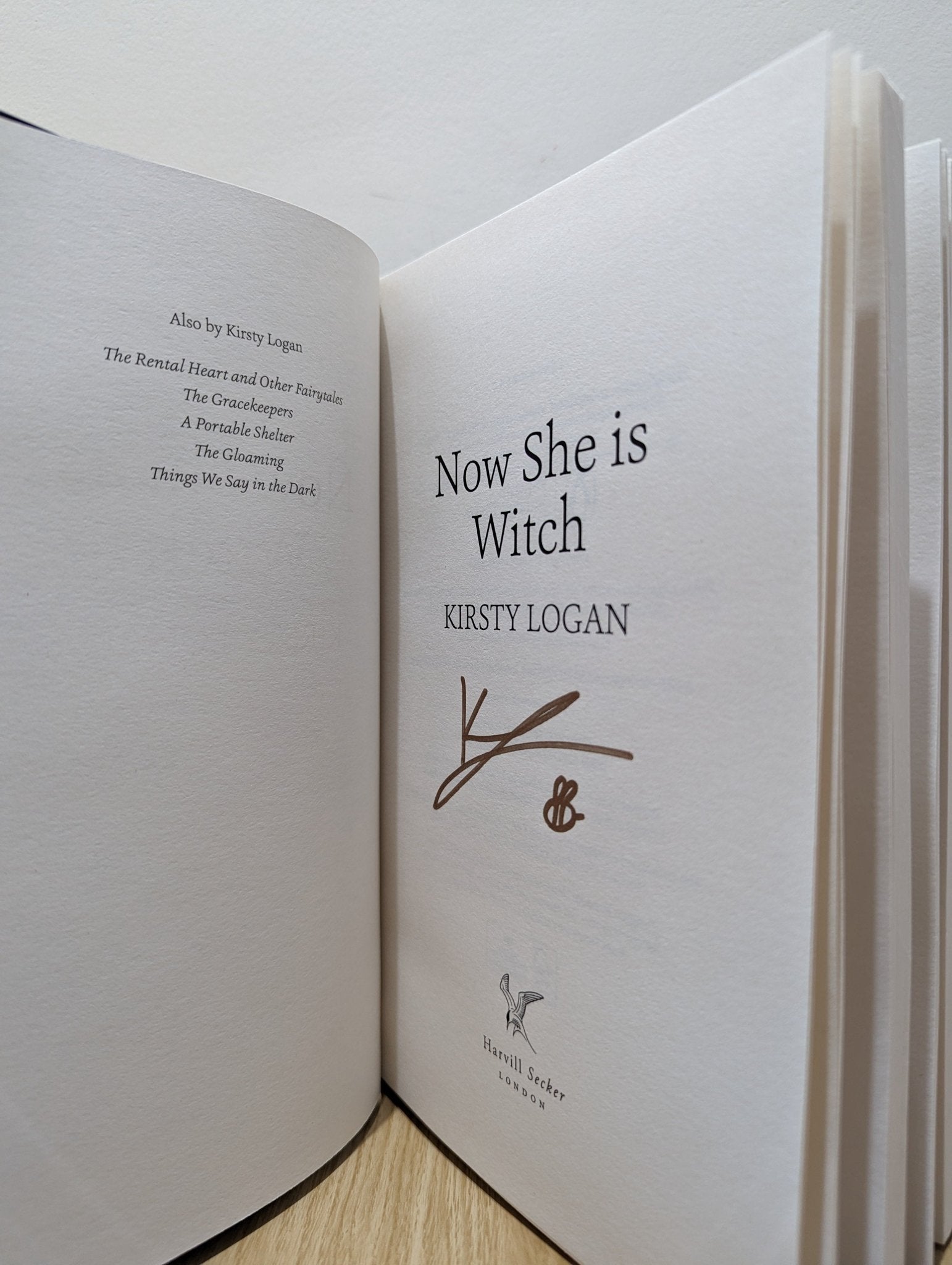 Now She is Witch by Kirsty Logan (Signed First Edition) - Fialta Books