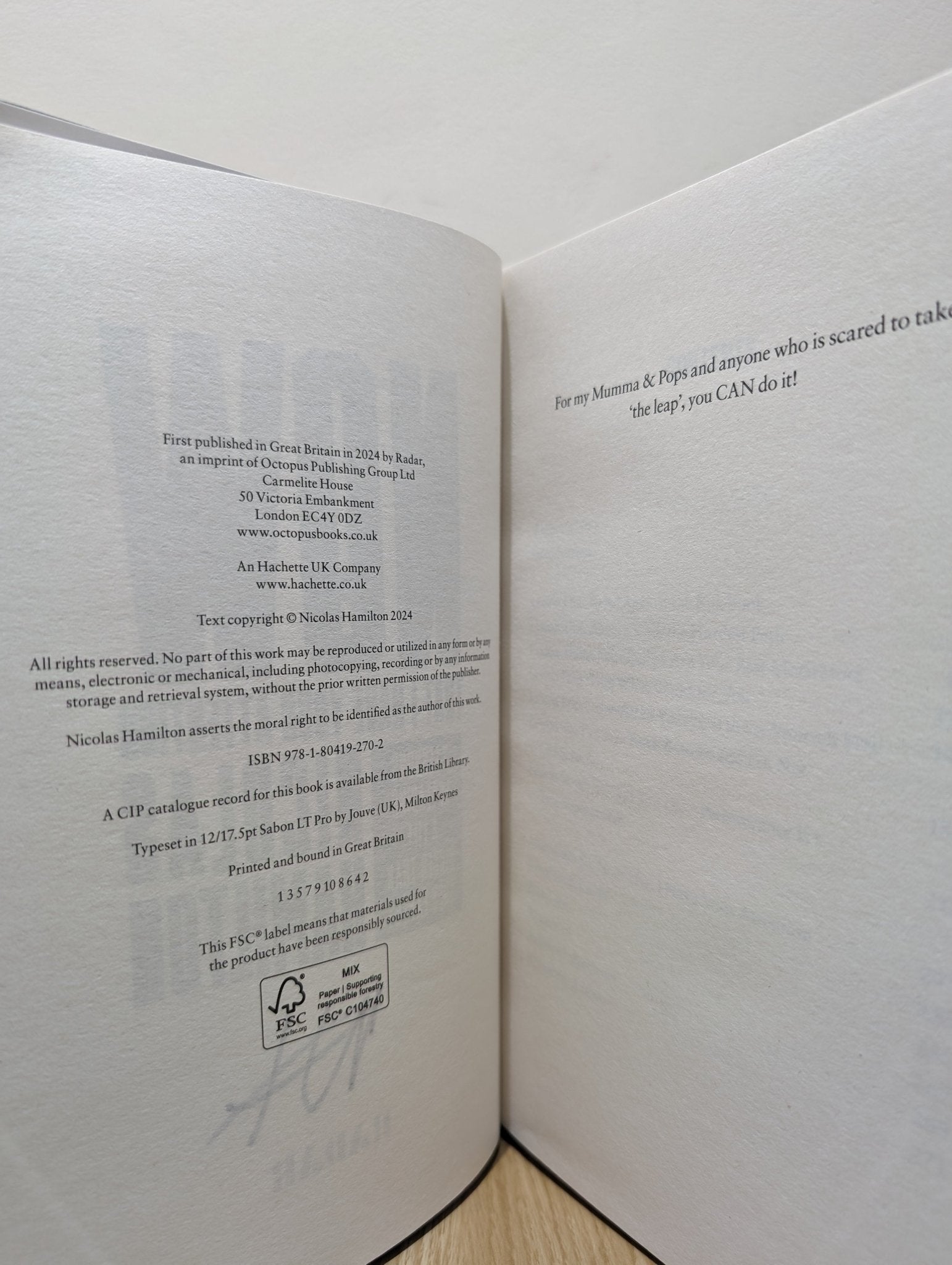 Now That I have Your Attention by Nicolas Hamilton (Signed First Edition) - Fialta Books