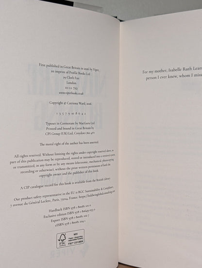 Nowhere Burning by Catriona Ward (Signed First Edition) - Fialta Books