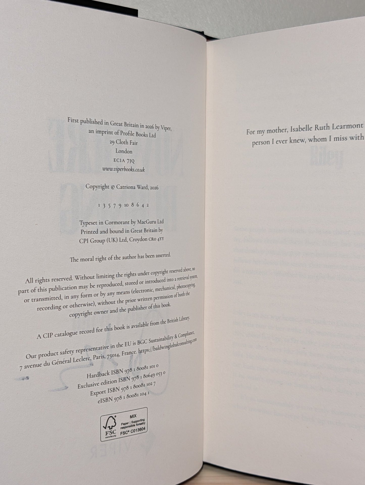 Nowhere Burning by Catriona Ward (Signed First Edition with sprayed edges) - Fialta Books