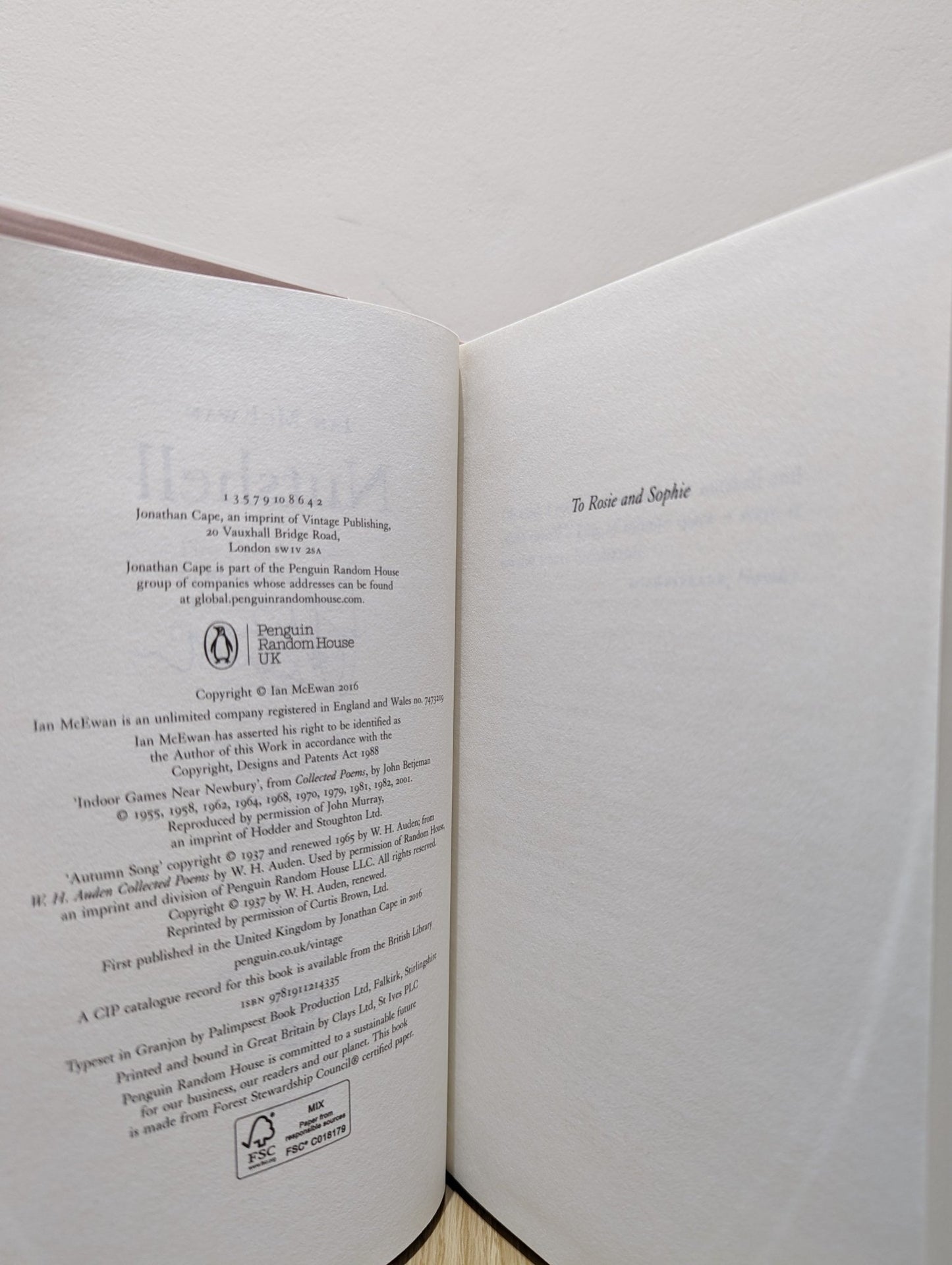 Nutshell by Ian McEwan (Signed First Edition) - Fialta Books