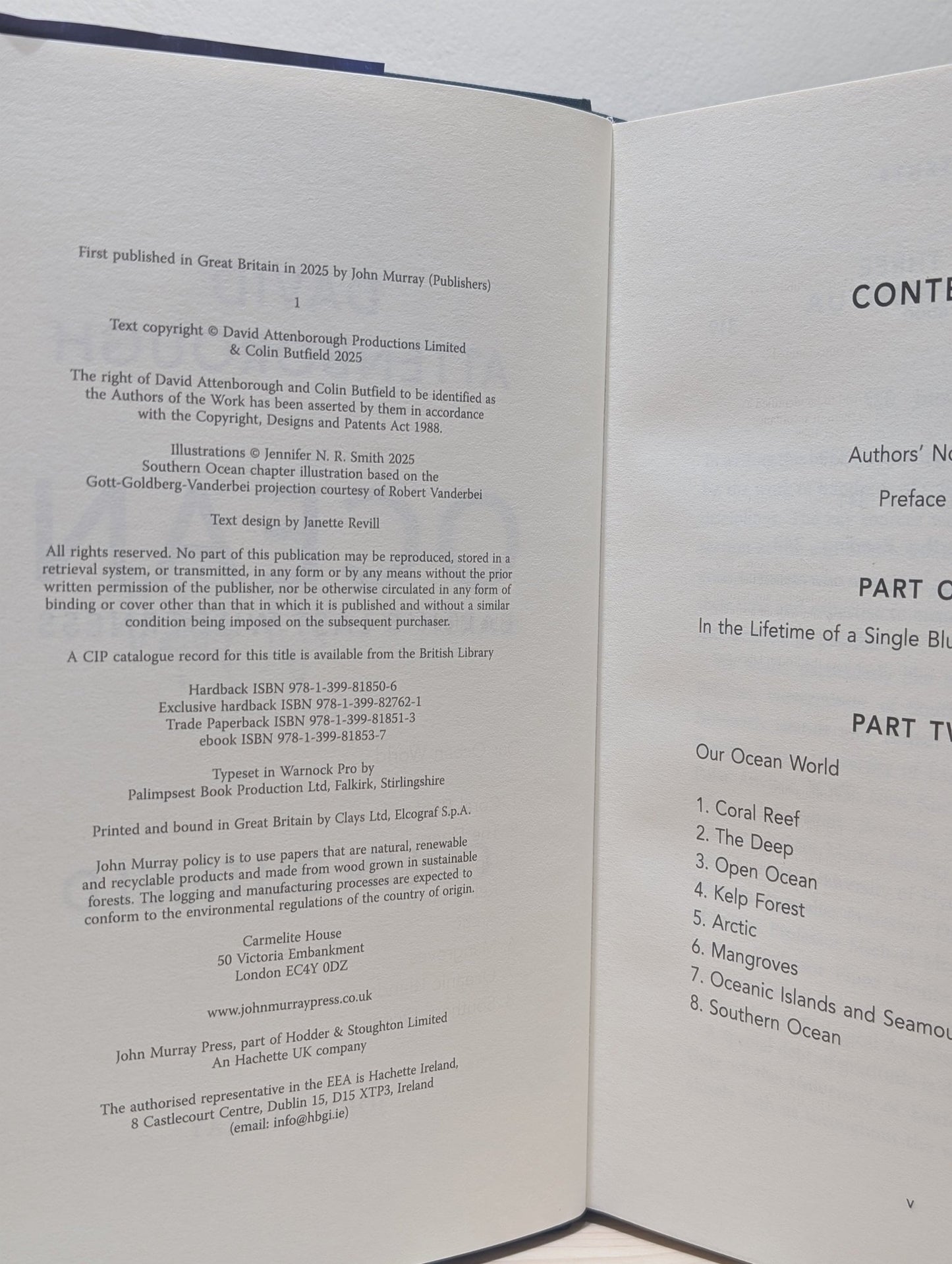 Ocean: Earth's Last Wilderness by David Attenborough (Signed First Edition) - Fialta Books